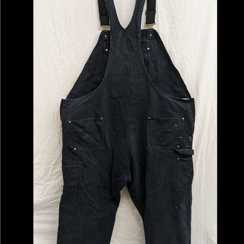 Carhartt Duck Bib Overalls | Black | Relaxed Fit | 50x34 - Picture 3 of 6